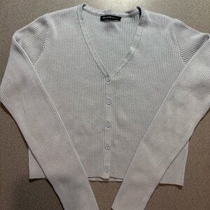 Brandy Melville cardigan sweater. Button. Cotton/acrylic, school girl‎ cropped